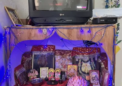 Medicine box in a temple inside a home. Photo: Sandhya