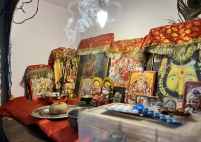 Medicine box in a temple inside a home. Photo: Sandhya